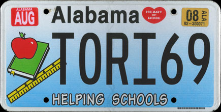Alabama - 2008 Helping
                    Schools Vanity